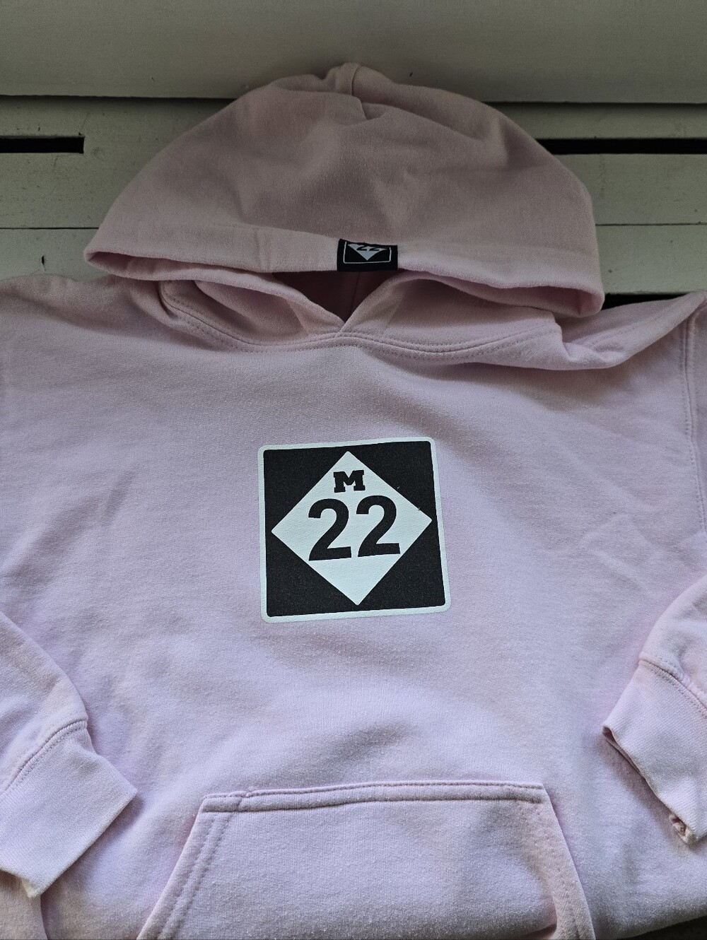 M22 Pink Kids Hooded Sweatshirt